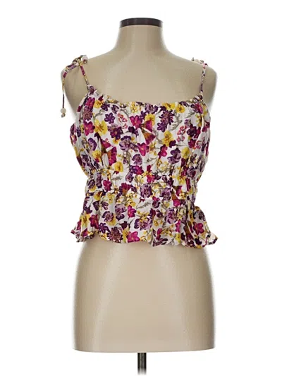 Pre-owned Jcrew Sleeveless Blouse In Purple