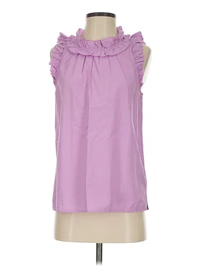 Pre-owned Jcrew Sleeveless Blouse In Purple