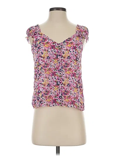 Pre-owned Jcrew Sleeveless Blouse In Purple