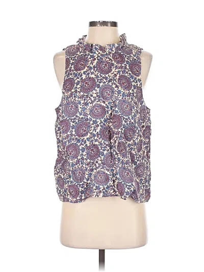 Pre-owned Jcrew Sleeveless Blouse In Purple
