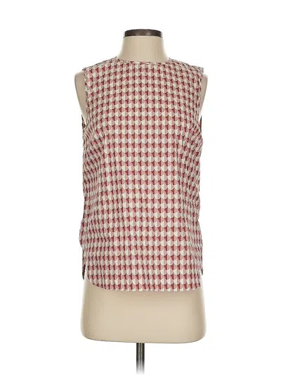 Pre-owned Jcrew Sleeveless Blouse In Red