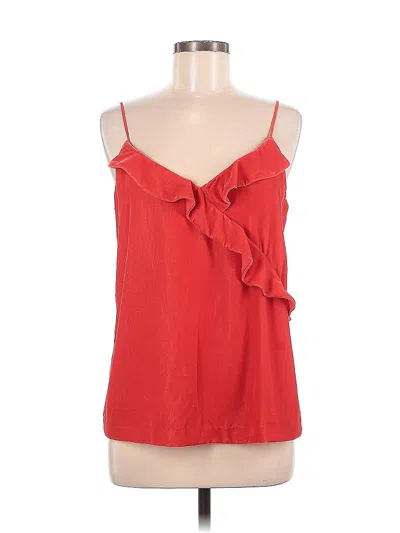 Pre-owned Jcrew Sleeveless Blouse In Red