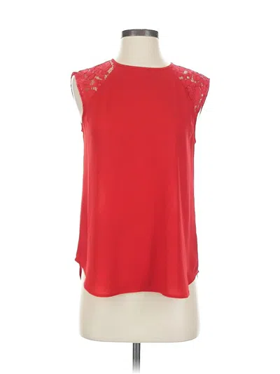 Pre-owned Jcrew Sleeveless Blouse In Red