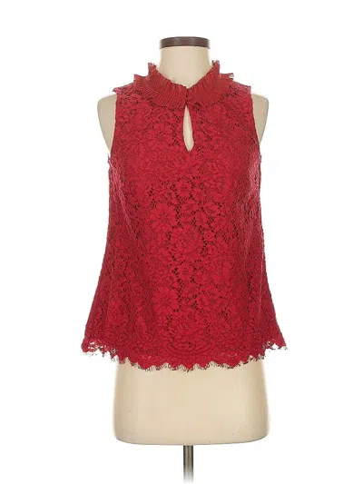 Pre-owned Jcrew Sleeveless Blouse In Red