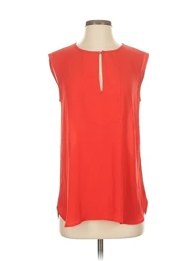Pre-owned Jcrew Sleeveless Blouse In Red
