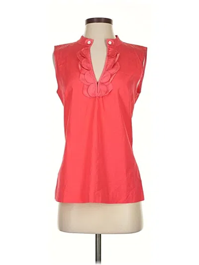 Pre-owned Jcrew Sleeveless Blouse In Red