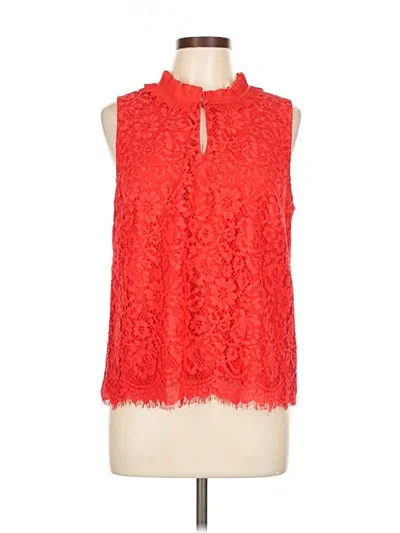 Pre-owned Jcrew Sleeveless Blouse In Red