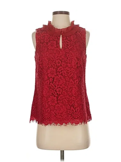 Pre-owned Jcrew Sleeveless Blouse In Red