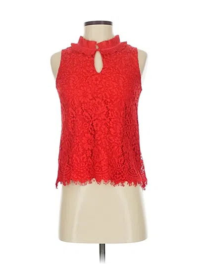 Pre-owned Jcrew Sleeveless Blouse In Red