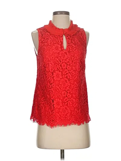 Pre-owned Jcrew Sleeveless Blouse In Red