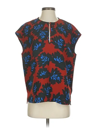 Pre-owned Jcrew Sleeveless Blouse In Red