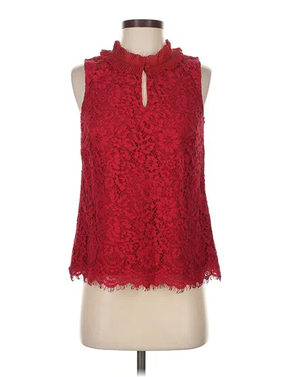 Pre-owned Jcrew Sleeveless Blouse In Red