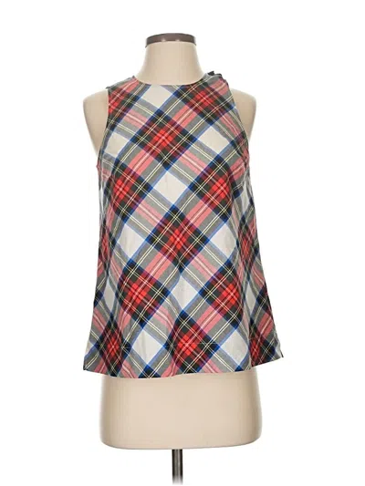 Pre-owned Jcrew Sleeveless Blouse In Red