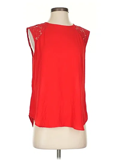 Pre-owned Jcrew Sleeveless Blouse In Red