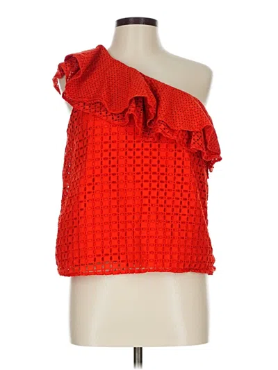 Pre-owned Jcrew Sleeveless Blouse In Red