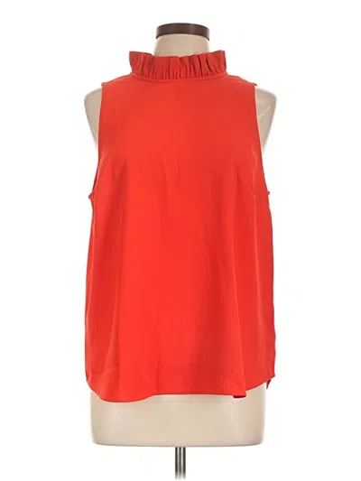 Pre-owned Jcrew Sleeveless Blouse In Red