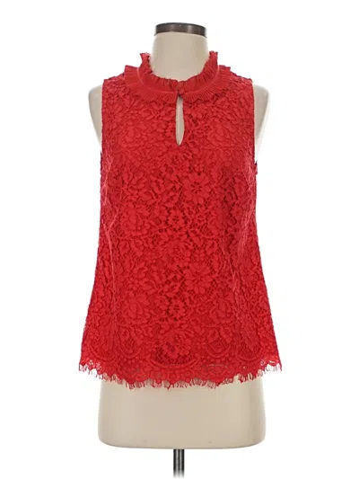 Pre-owned Jcrew Sleeveless Blouse In Red