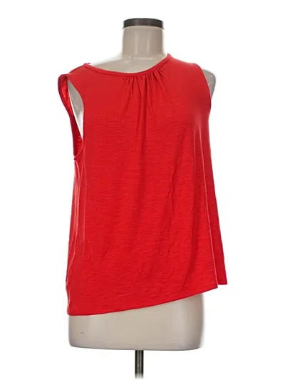 Pre-owned Jcrew Sleeveless Blouse In Red