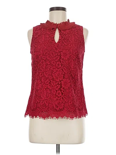 Pre-owned Jcrew Sleeveless Blouse In Red