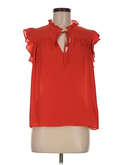 Pre-owned Jcrew Sleeveless Blouse In Red