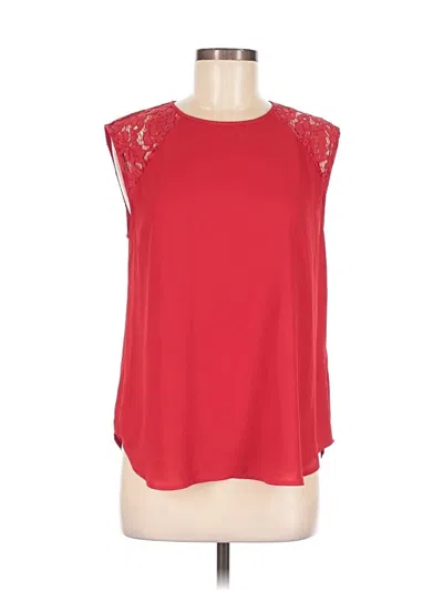 Pre-owned Jcrew Sleeveless Blouse In Red