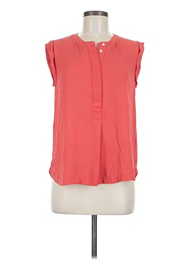 Pre-owned Jcrew Sleeveless Blouse In Red