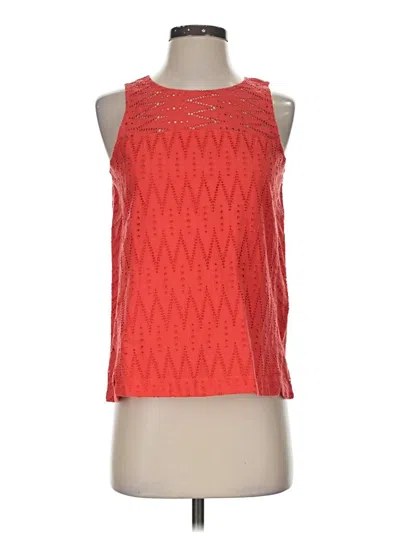 Pre-owned Jcrew Sleeveless Blouse In Red
