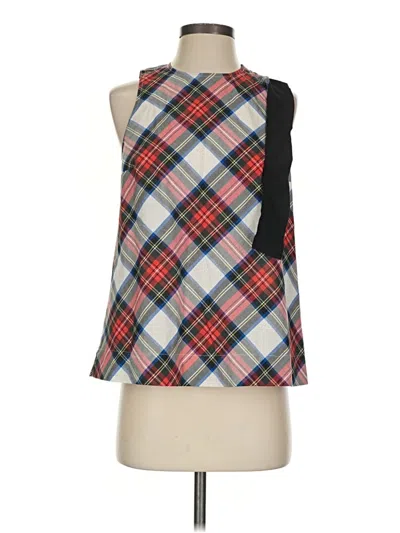 Pre-owned Jcrew Sleeveless Blouse In Red
