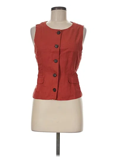 Pre-owned Jcrew Sleeveless Blouse In Red