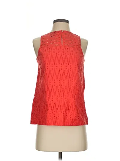 Pre-owned Jcrew Sleeveless Blouse In Red