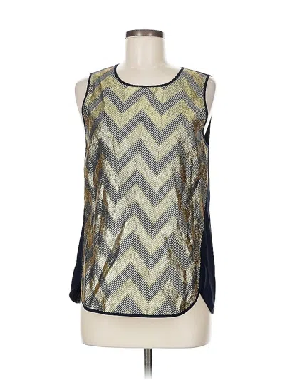 Pre-owned Jcrew Sleeveless Blouse In Silver