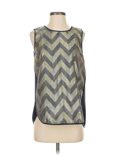 Pre-owned Jcrew Sleeveless Blouse In Silver