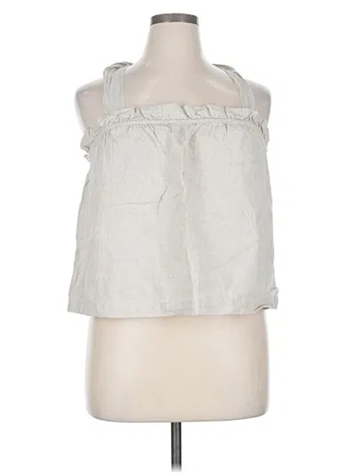 Pre-owned Jcrew Sleeveless Blouse In Silver