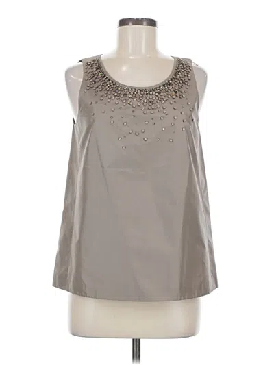 Pre-owned Jcrew Sleeveless Blouse In Silver