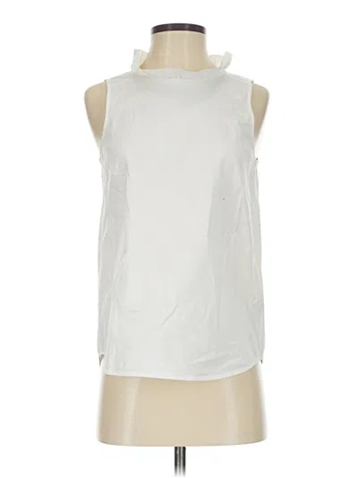 Pre-owned Jcrew Sleeveless Blouse In Silver