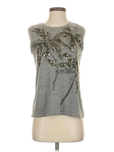 Pre-owned Jcrew Sleeveless Blouse In Silver