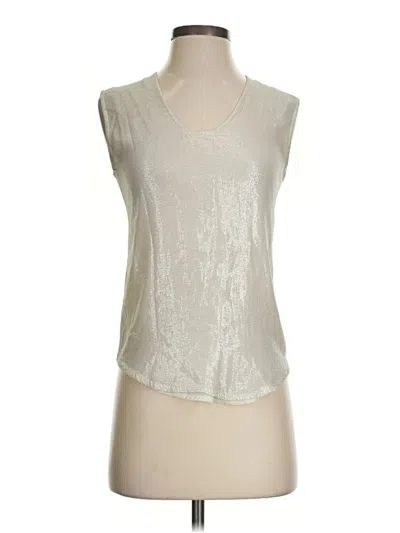 Pre-owned Jcrew Sleeveless Blouse In Silver