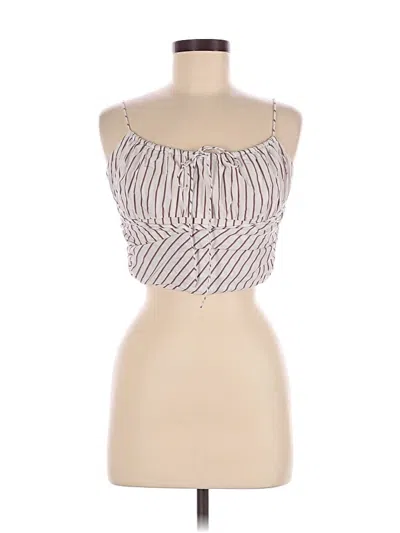 Pre-owned Jcrew Sleeveless Blouse In Silver
