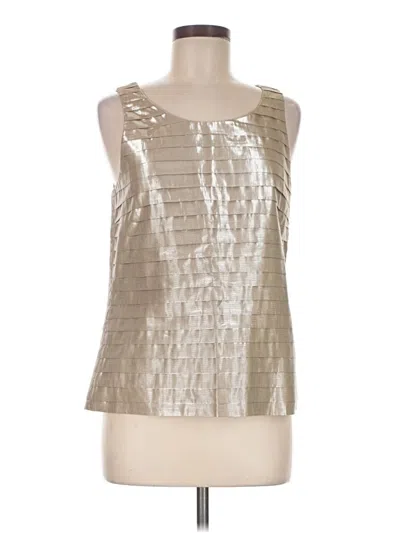 Jcrew Sleeveless Blouse In Silver