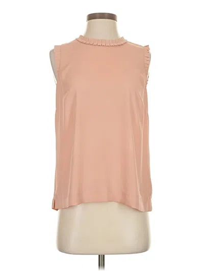Pre-owned Jcrew Sleeveless Blouse In Tan