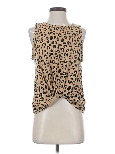 Pre-owned Jcrew Sleeveless Blouse In Tan