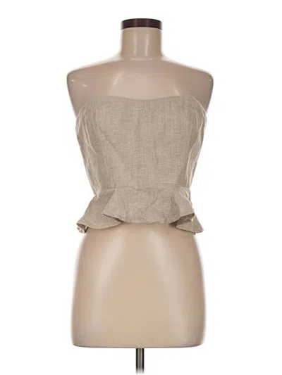 Pre-owned Jcrew Sleeveless Blouse In Tan