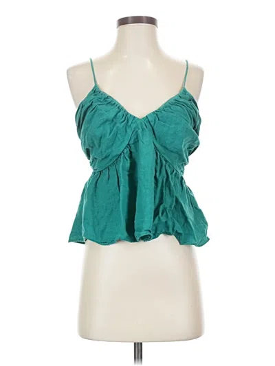 Pre-owned Jcrew Sleeveless Blouse In Teal