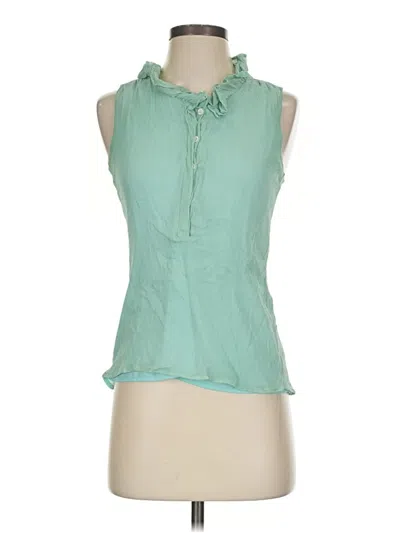Pre-owned Jcrew Sleeveless Blouse In Teal