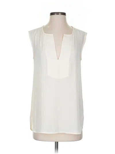 Pre-owned Jcrew Sleeveless Blouse In White