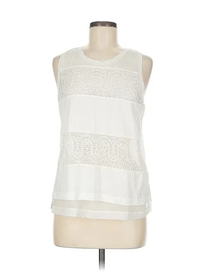 Pre-owned Jcrew Sleeveless Blouse In White