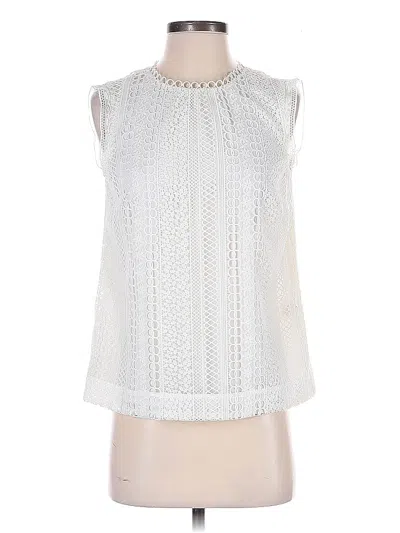 Pre-owned Jcrew Sleeveless Blouse In White