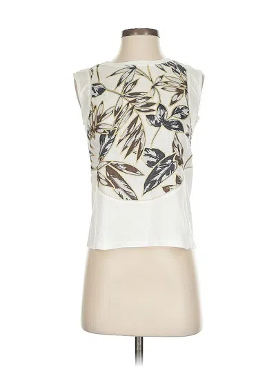 Pre-owned Jcrew Sleeveless Blouse In White