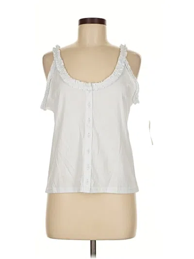 Jcrew Sleeveless Blouse In White