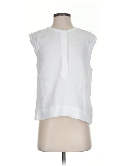 Pre-owned Jcrew Sleeveless Blouse In White